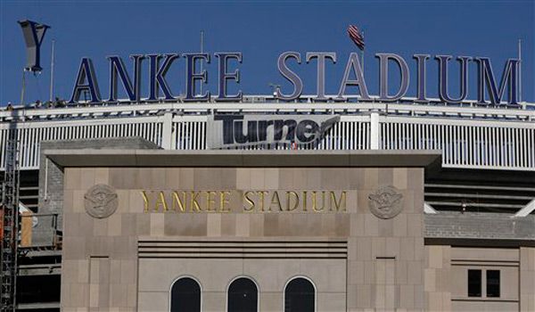 Earlier this week, the lettering for the new stadium was added.